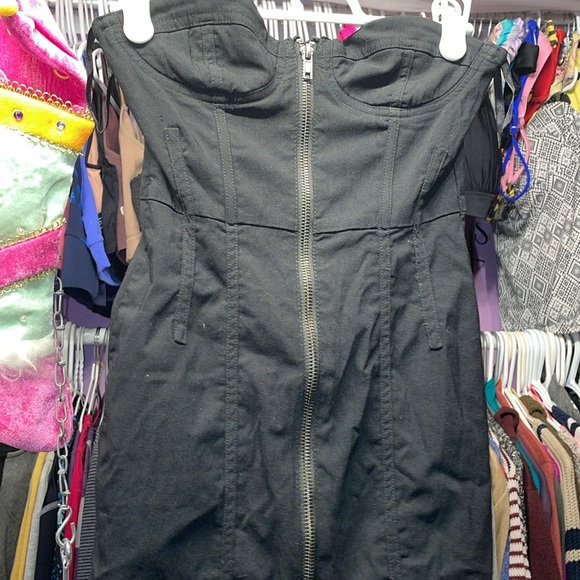 Black Divided by H & M Black sexy Mini Dress size 3/4 - Picture 6 of 7